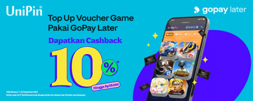 Saatnya Top Up Voucher Game Pakai GoPay Later dan Dapatkan Cashback Hingga 39rb!